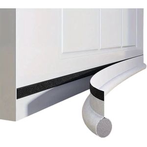 Bovista Tochtstrip - Tochthond - Windstopper - Deurborstel - Tochtband - Tochtstopper - Tochtkussen - Kussen Voor Deur - Draft Stopper - Wit