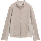 TOM TAILOR - Sweatvest - Taupe - Effen - Lange Mouw