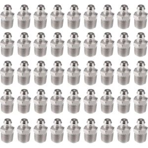 - 45 stuks rechte smeernippels M10 x 1 - Nikkel plating - Aansluiting voor motorfiets en auto