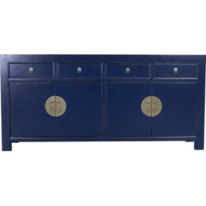 Fine Asianliving Chinees Dressoir Midnight Blauw B180xD40xH85cm Chinese Meubels Oosterse Kast