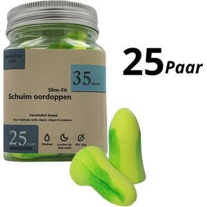 Pip Deals® Slim-Fit slaap oordopjes - Oordoppen - Gehoorbescherming 35 dB - Universele maat - 25 paar