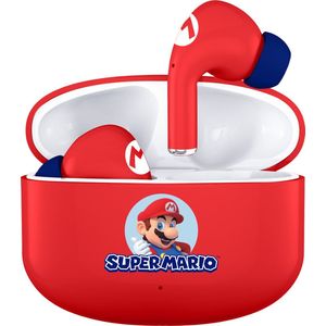 Super Mario - draadloze oordopjes - met oplaadcase - touch control - extra eartips - TWS earpods bluetooth