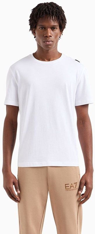 Ea7 Emporio Armani 6dpt06-pjffz T-shirt Met Korte Mouwen Wit S Man
