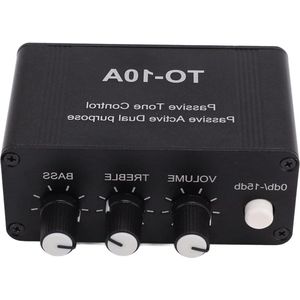 Mini Audio Stereo Voorversterker - Kleine Hoofdtelefoon Versterker NE5532 - 3.5mm RCA Ingang - DC 12V Adapter .