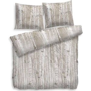 Heckett & Lane - Goldie - Dekbedovertrek - Taupe - Lits-jumeaux - 240x200/220 cm + 2 kussenslopen 60x70 cm