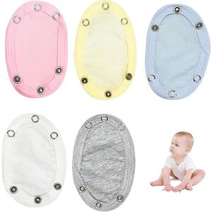5 Stuks Babybody Extender - 13x9 Cm - Knoopdiameter Ongeveer 9 Mm - Onesie Extension - Vestverlenging - Babykleding Extensions: Vest, Bodysuit, Onesie, Kruis En Utility - Uniseks - Dubbellaags Katoen Voor Pasgeborenen