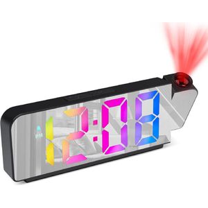 Solacis Wekkerradio Met Projectie - Wekkerradio - Digitale wekker - Wekkerradio kinderen - Wekker met projectie op plafond - Must have!