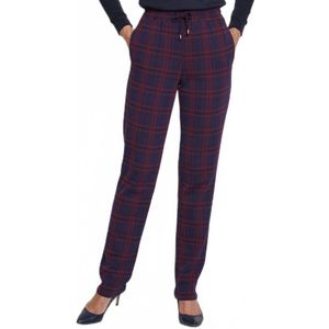 Broek met rechte pijpen in effen of jacquard breisel