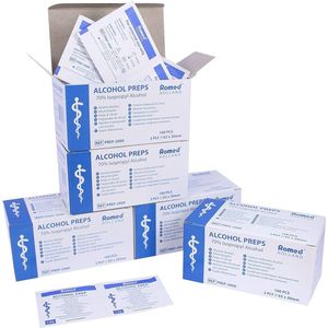 Romed Alcoholdoekjes - 5 x 100 Stuks - Voordeelverpakking - Verpakt per stuk