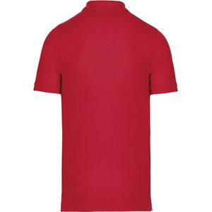 Polo Heren M WK. Designed To Work Kraag met knopen Korte mouw Red 65% Polyester, 35% Katoen