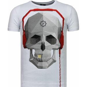 Predator - Rhinestone T-shirt - Wit