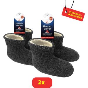 Lucovitaal Thermo Sloffen Maat 36-40 - 2 stuks Voordeelverpakking