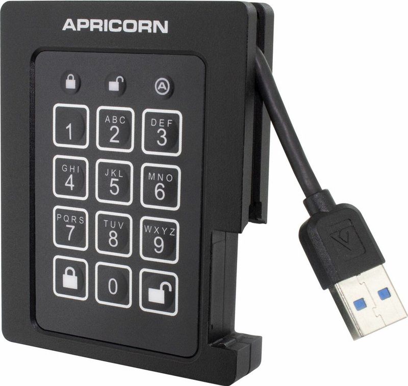 Apricorn Padlock SSD - 480GB - USB 3.0 - FIPS
