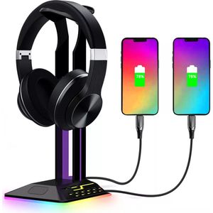 Daroyx Headset Standaard HSD8 - Premium Koptelefoon Houder - RGB Headset Stand met Led Verlichting