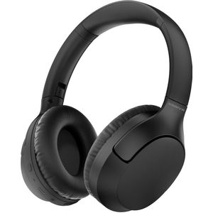 Draadloze Bluetooth Koptelefoon met Bass-Boost Functie - Bluetooth 5.3 - 60 Uur Batterij - Headset met Microfoon Noise Cancelling - Koptelefoon met draad modus - Equalizer App - Zwart