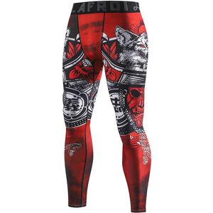 Heren Sneldrogende Compressie Legging met Hoge Taille