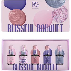 Pink Gellac Blissful Bouquet Set Collection Box - Gellak Set van 5 x 15 ml Kleuren Gellak - Gel Nagellak - Gel Lak