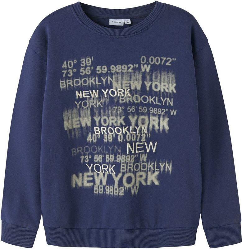 Sweatshirt - Regular Fit - Geborduurd - Lange Mouwen