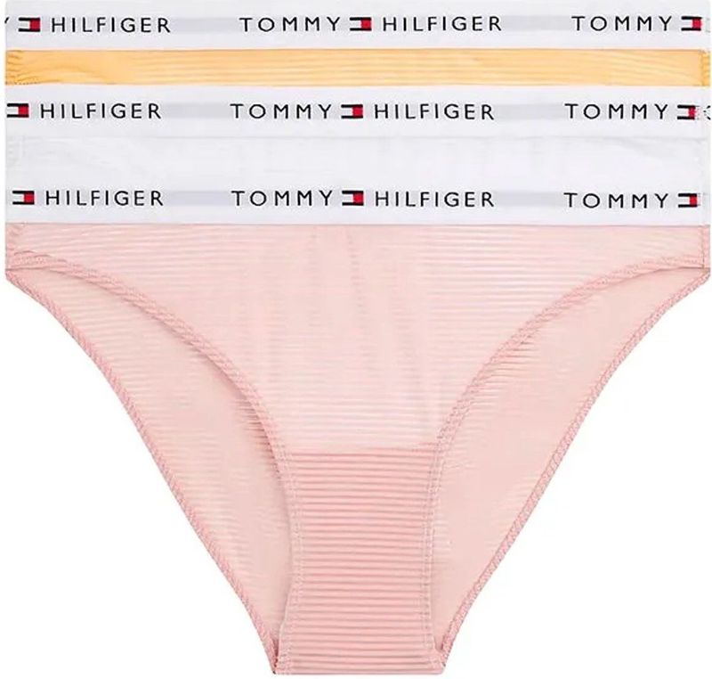 Tommy Hilfiger - Mesh Bikini - 3 Eenheden - Gerecycled Nylon - Comfortabel