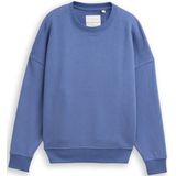 TOM TAILOR - Sweatshirt - Azuur - Lange Mouw - Ronde Hals
