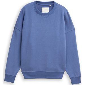 TOM TAILOR - Sweatshirt - Azuur - Lange Mouw - Ronde Hals