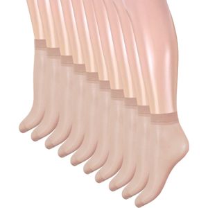 10 paar pantysokken - 20 denier - Poeder - Maat One Size