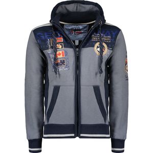 Donkergrijs Vest Met Capuchon En Rits Geographical Norway - S