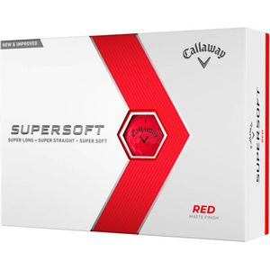 Callaway SuperSoft 2023 Golfballen - Rood - 12 Stuks