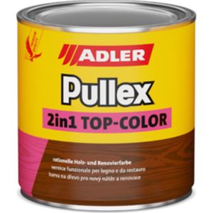 Adler Pullex grondlak en aflak in 1 Top Color Dekkende houtbeits Mat wit 2.5 liter