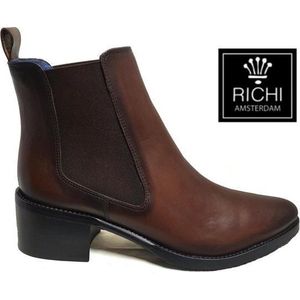Richi Amsterdam 75801-02 Bottine Linat Brown Maat 45