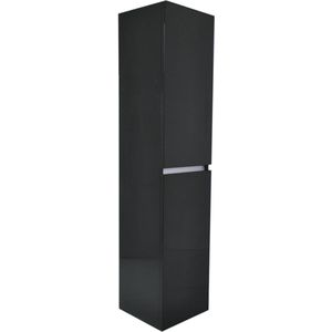 Badkamerkast Vision Hangend 35x160x35cm MDF Hoogglans Grijs Softclose Greeploos