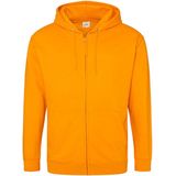 Just Hoods - Vegan Hoodie - Orange Crush - Met Ritssluiting en Capuchon