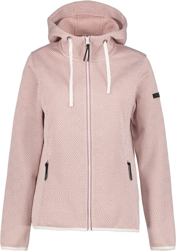 ICEPEAK - AUEN - Fleece Jas - Mauve/Wit