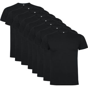 8 Pack Roly Dogo Premium Heren T-Shirt 100% katoen Ronde hals Donker Grijs Maat S