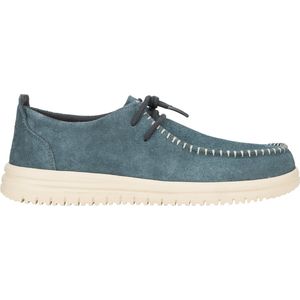 HEYDUDE - Wally NXT Moc Heren Mocassins Suede Stormy Blue/Wood Ash - Maat 43