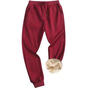 Winterbroek voor heren met sherpa voering - Dikke actieve joggingbroek