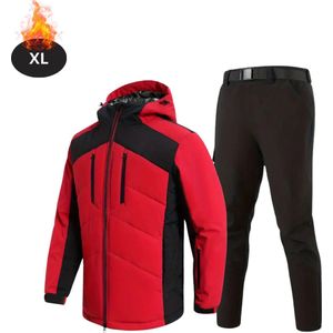 Nivard Skipak - SkiBroek - Skijas - Ski Suit - Wintersport - Heren - 2-Delig - Rood - Maat S