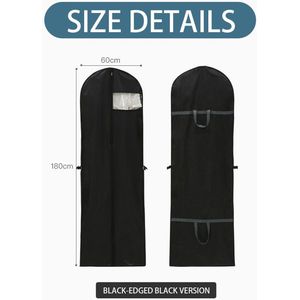 Allecto Premium - Opvouwbare ademende stofzak voor kleding - Reis-stofzak met ritssluiting - Beschermtas met handvat