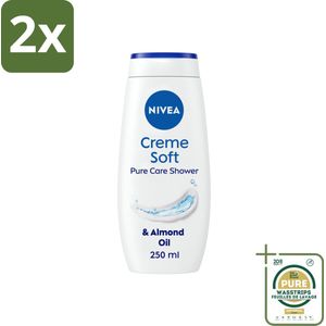 NIVEA Douchecrème Soft 250 ml - Voordeelverpakking - 2 stuks - Douchecrème - Hydratatie