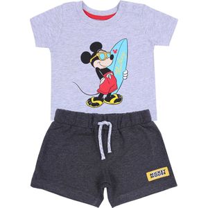 Grijze korte broek + Mickey Mouse T-shirt DISNEY