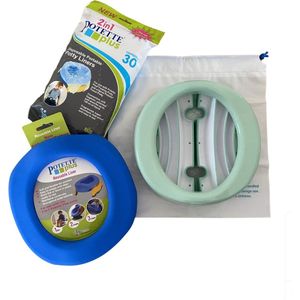 PotettePlus voordeelpak - Reispotje - Pastel Mint - Blauw