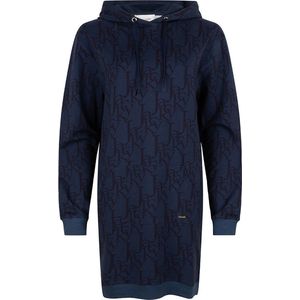 Meisjes jurk hoodie - Marine blauw