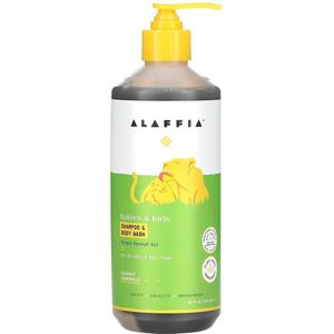 Alaffia, Babies & Kids, Shampoo & Body Wash, Coconut Chamomile 473 ml