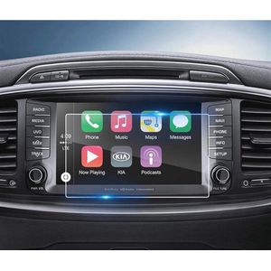 Auto Multimedia Schermbeschermer voor Navigatie 7 inch, 9H Hardheid, Skraatsbestendig, Eenvoudige Installatie, Transparant, Bescherming voor GPS-scherm