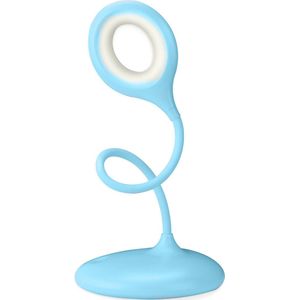 Qware Office - Flexible Desk Light - Led lamp - Toronto 39 cm - Bureaulamp - Blauw - Dimbaar