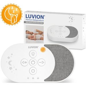 LUVION® White Noise Machine Moon Edition 2024 - Soundspa - Kalmerende Slaaphulp met Witte Ruis voor Baby's, Kinderen én Volwassenen - Speelt ook je eigen liedjes af via Bluetooth! - Help jezelf of je Baby Beter Slapen!