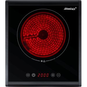 Steba HK25 - Keramische kookplaat - 1-pits - vrijstaand - 2000 watt - Ø 16.5 cm - geschikt voor alle pannen
