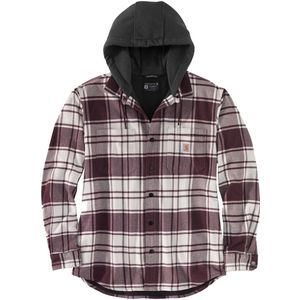 Carhartt Jacke Flannel Fleece Lined Hooded Shirt Jac Malt