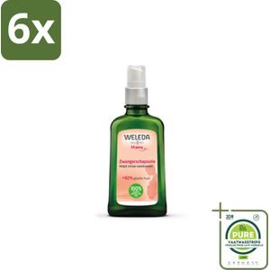 WELEDA - Zwangerschapsolie - Mama & Baby - 100 ml - Voordeelverpakking - 6 stuks - Zwangerschapsolie - Striae vermindering