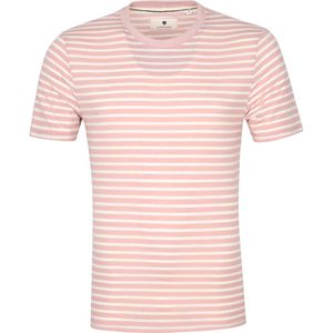 Anerkjendt - T-shirt Akrod Strepen Roze - Heren - Maat XXL - Modern-fit